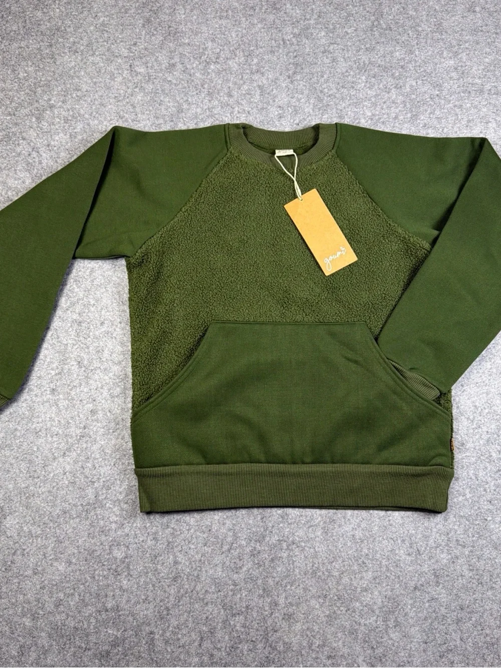 Goumi Olive Green Sherpa Tracksuit